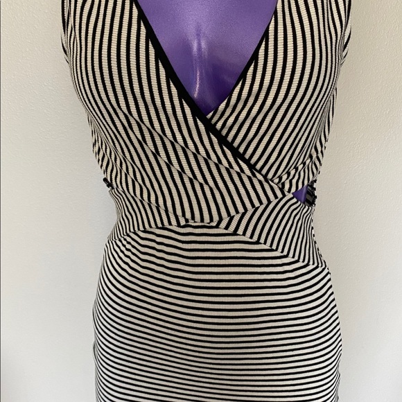 Black & White Striped Dress - Picture 2 of 7